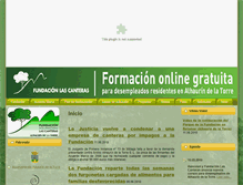 Tablet Screenshot of fundacioncanteras.com